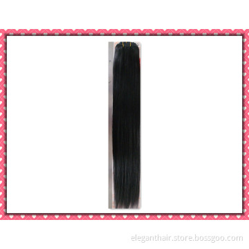 Top Quality Human Hair Extension Remy Human Hair Silky Straight Weaving 20" 1b# (HHR-201B)